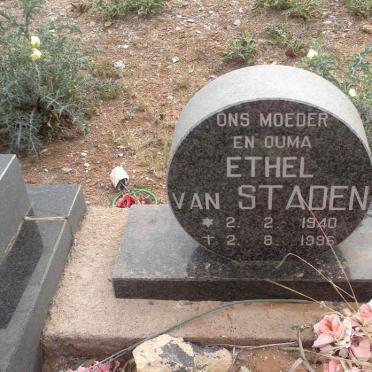 STADEN Ethel, van 1940-1996