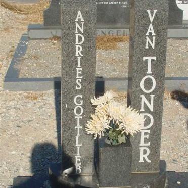 TONDER Andries Gottlieb, van 1931-1994