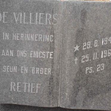 VILLIERS Retief, de 1948-1967