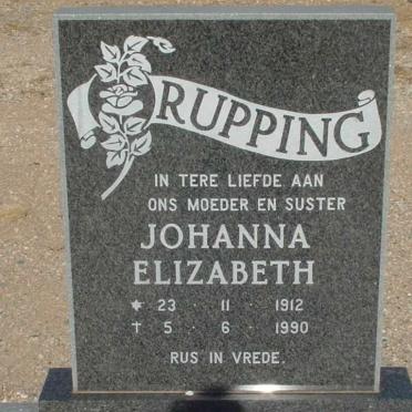 RUPPING Johanna Elizabeth 1912-1990