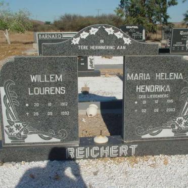 REICHERT Willem Lourens 1912-1992 &amp; Maria Helena Hendrika LIEBENBERG 1915-2003