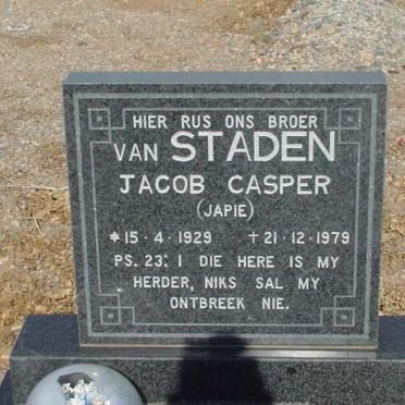 STADEN Jacob Casper, van 1929-1979