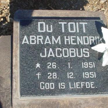 TOIT Abram Hendrik Jacobus, du 1951-1951