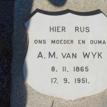 WYK A.M., van 1865-1951