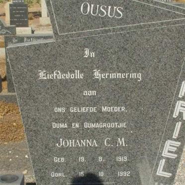 KRIEL Johanna C.M. 1919-1992