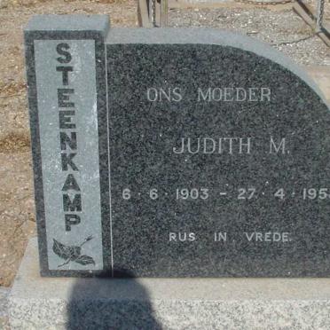 STEENKAMP Judith M. 1903-1958