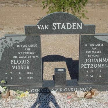 STADEN Floris Visser, van 1904-1989 &amp; Johanna Petronella 1909-1994