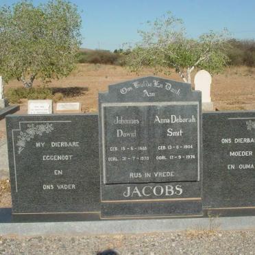 JACOBS Johannes Dawid 1889-1970 &amp; Anna Deborah SMIT 1904-1974