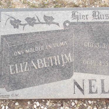 NEL Elizabeth J.M. 1888-1974