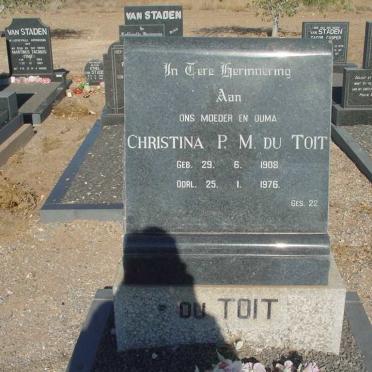 TOIT Christina P.M., du 1908-1976