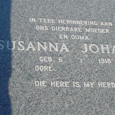 BYLEVELD Susanna Johanna 1918-2007