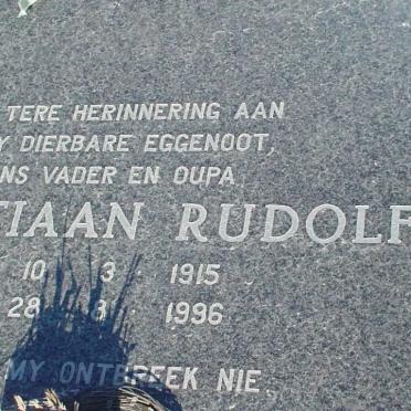 BYLEVELD Christiaan Rudolf 1915-1996 &amp; Susanna Johanna 1918-2007