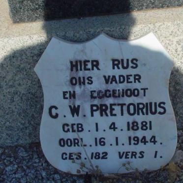 PRETORIUS Carel Wynand 1881-1944 &amp; Anna Magrietha 1886-1965