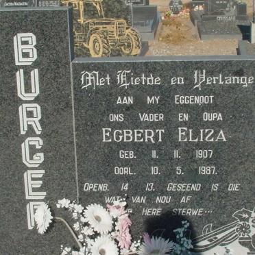 BURGER Egbert Eliza 1907-1987