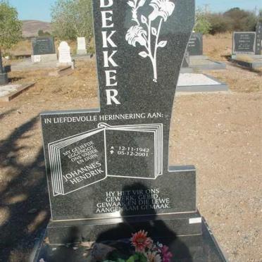 BEKKER Johannes Hendrik 1942-2001