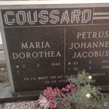 GOUSSARD Petrus Johannes Jacobus 1932-1990 &amp; Maria Dorothea 1944-