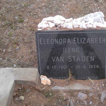 STADEN Eleonora Elizabeth, van 1901-1934