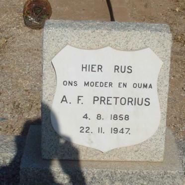 PRETORIUS A.F. 1858-1947
