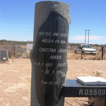 ROSSOUW  Christina Johanna Maria née RICHTER 1907-1976