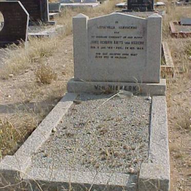 NIEKERK Jurie Hendrik Brits, van 1919-1948