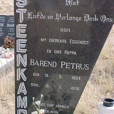 STEENKAMP Barend Petrus 1924-1976
