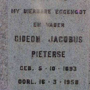 PIETERSE Gideon Jacobus 1893-1958