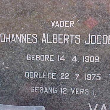 ZYL Johannes Alberts Jocobus 1907-1975 &amp; Johanna Martha Albretha 1902-1978