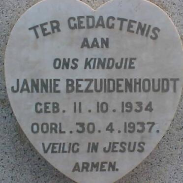 BEZUIDENHOUDT Jannie 1934-1937