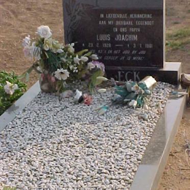 ECK Louis Joachim, van 1928-1981