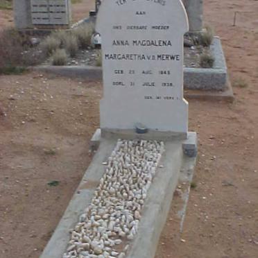 MERWE Anna Magdalena Margaretha, v.d. 1845-1938