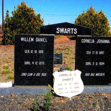 SWARTS Willem Daniël 1891-1973 &amp; Cornelia Johanna 1897-1937