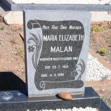 MALAN Maria Elizabeth, formerly RICHTER nee SMIT 1918-1985