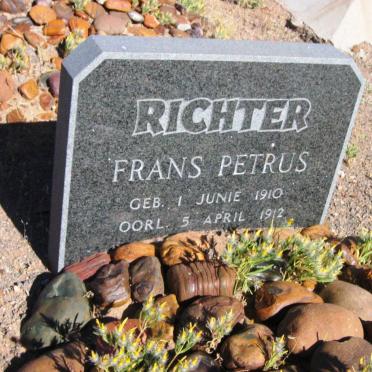 RICHTER Frans Petrus 1910-1912