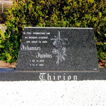 THIRION Johannes Jacobus 1922-1992