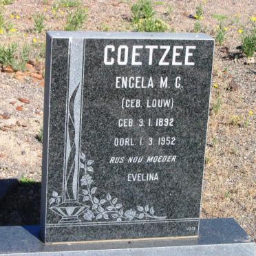 COETZEE Engela M.C. nee LOUW 1892-1952 :: COETZEE Gabriël Petrus Louw 1913-1979