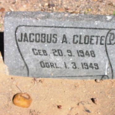 CLOETE Jouline 1942-1942 :: CLOETE Jacobus A. 1948-1949
