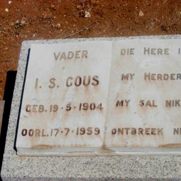 GOUS I.S. 1904-1959
