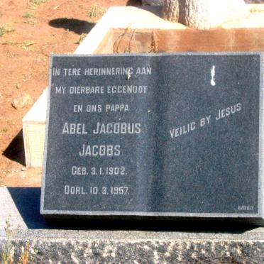 JACOBS Abel Jacobus 1902-1957