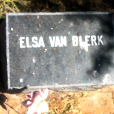 BLERK Elsa, van