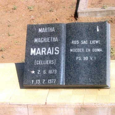 MARAIS Martha Magrietha nee CELLIERS 1879-1977
