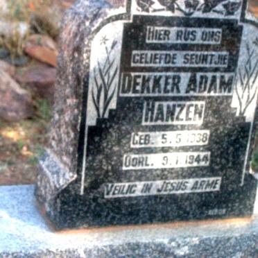 HANZEN Dekker Adam 1938-1944