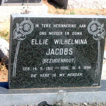 JACOBS Ellie Wilhelmina nee BEZUIDENHOUT 1912-1994