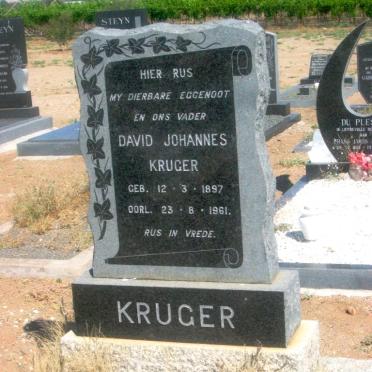KRUGER David Johannes 1897-1961