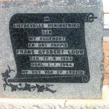 LOUW Frans Gysbert 1905-1946