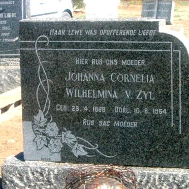ZYL Johanna Cornelia Wilhelmina, van 1888-1954