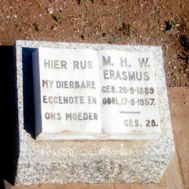 ERASMUS M.H.W. 1889-1957