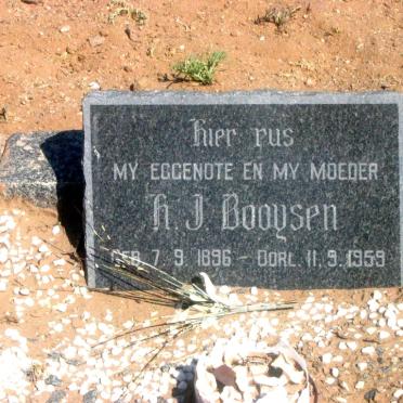 BOOYSEN H.J. 1896-1959