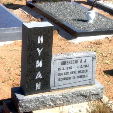 HYMAN Huibrecht A. J. 1896-1961