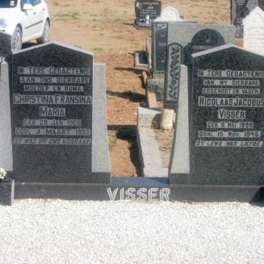 VISSER Nicolaas Jacobus 1899-1946 &amp; Christina Fransina Maria 1908-1993
