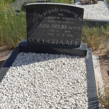 VOLLGRAAFF Alida Paulina nee KOTZÉ 1904-1990